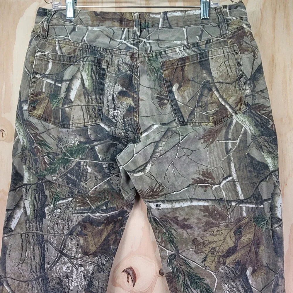 Realtree Camo Pants Men 35x31 Brown Excellent All Purpose AP Hunting Outdoor